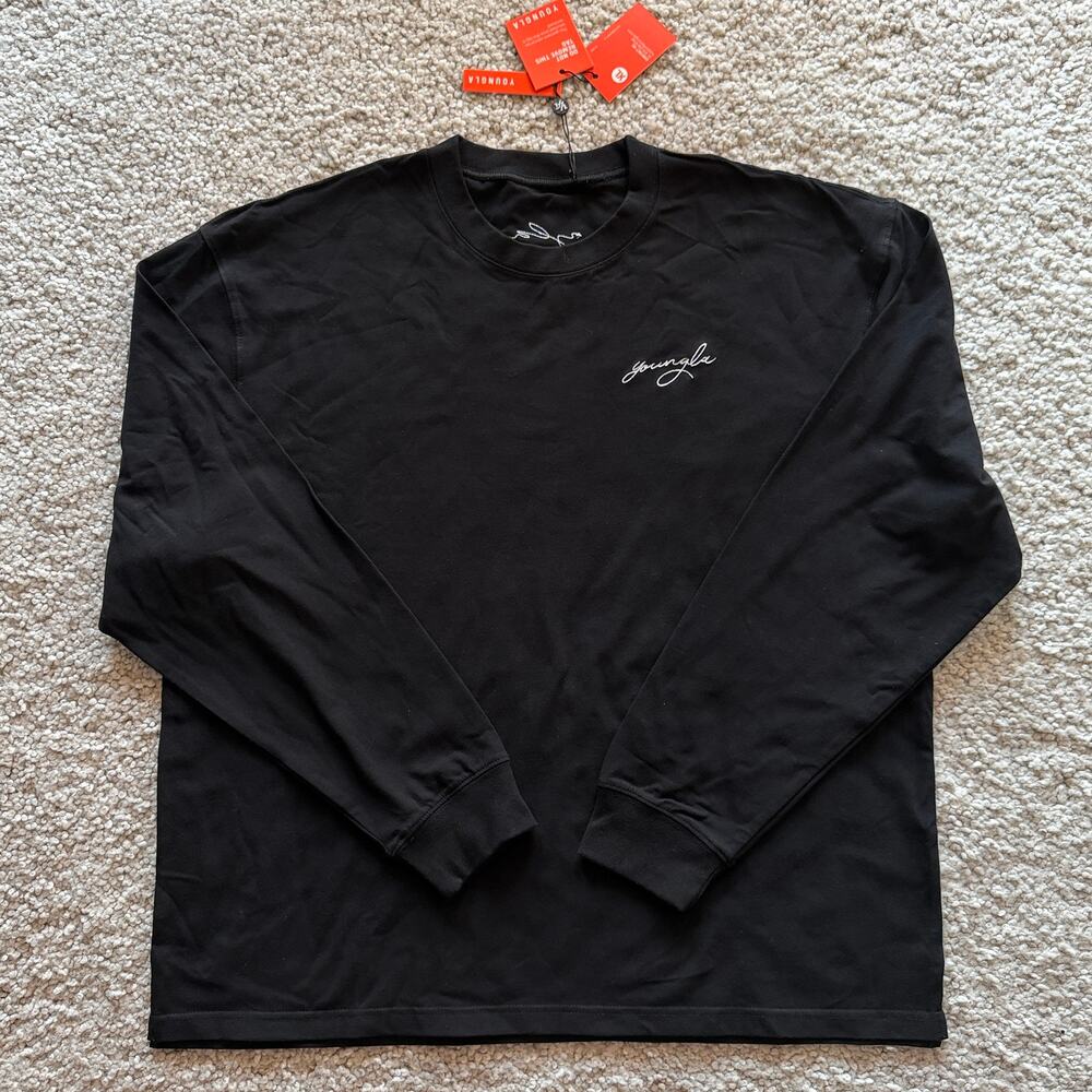 Men's YoungLA 805 EssentialLongSleeves XL NWT Black